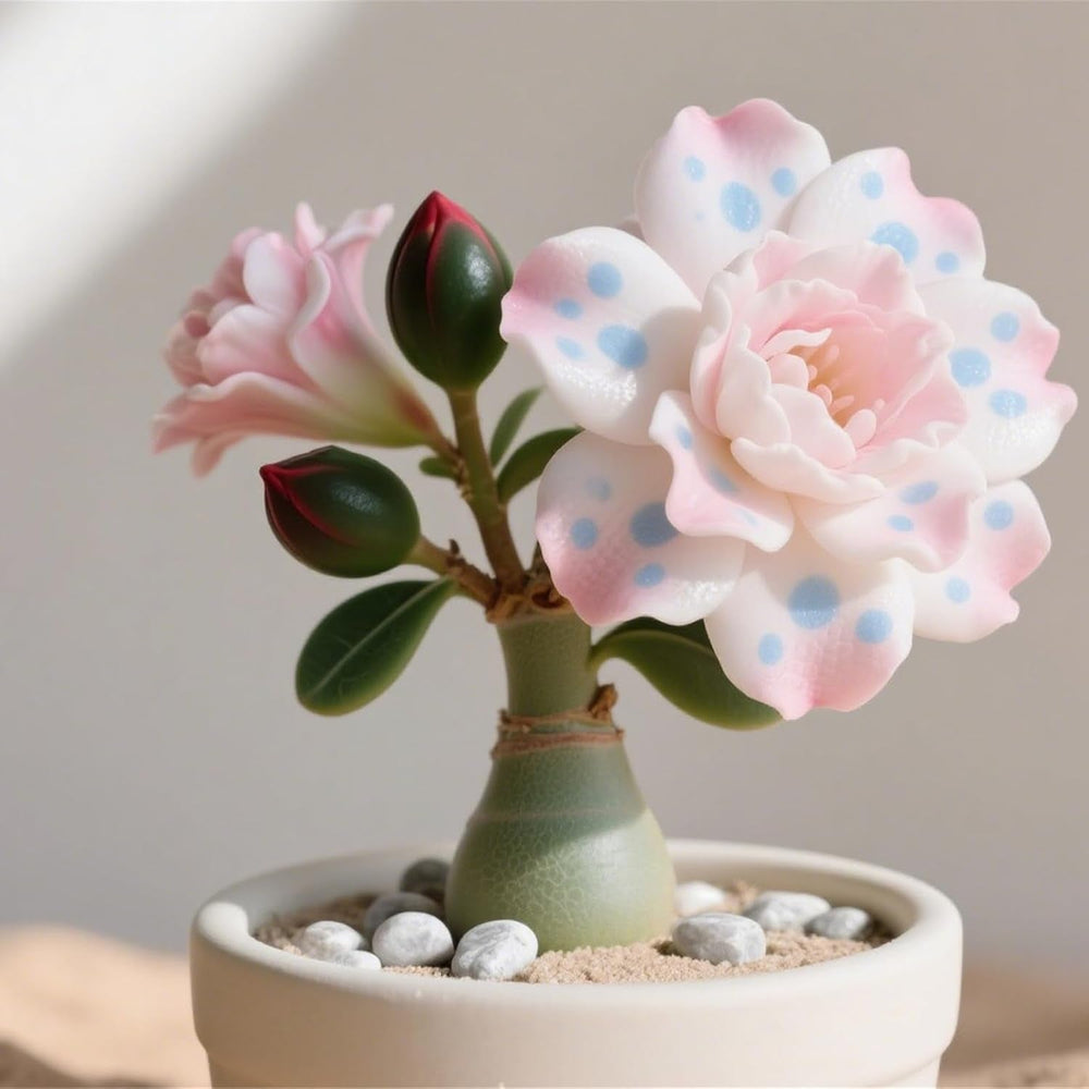 Winterhart pflanzen, Gift, Mysteriöse magische Glühbirne,Lebende Pflanzen,Mehrjährige Blumenzwiebel ist winterhart,Blumenzwiebel Mix-2Wüstenrose knollen-C