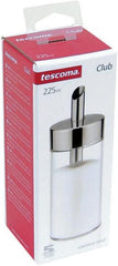 Zahărniță din sticlă Tescoma, oțel inoxidabil periat, ideală pentru zahăr alb/brun, 225 ml