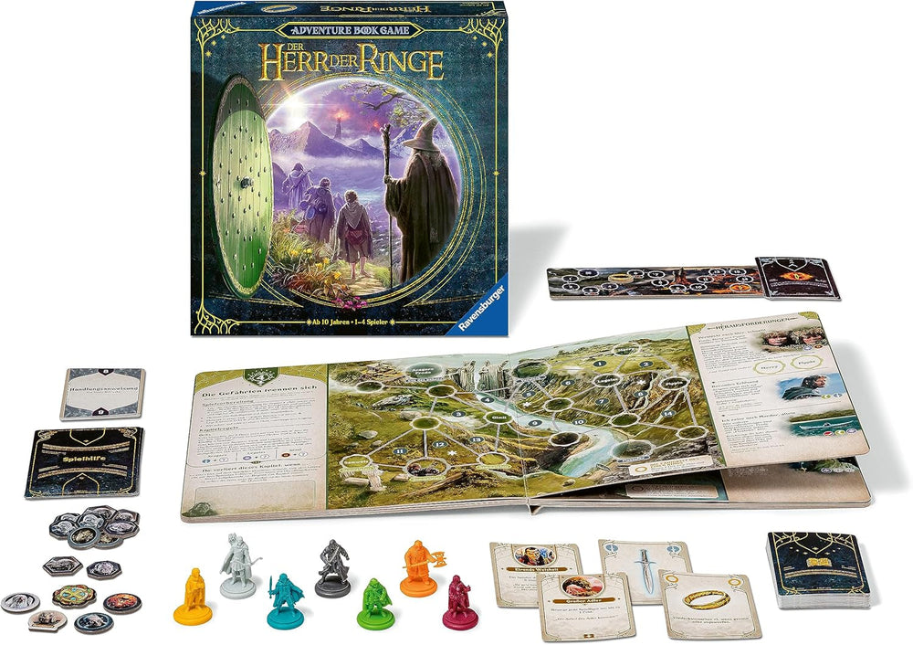 Ravensburger 27533 - Stăpânul Inelelor - Joc de aventură tip carte - Joc de strategie cooperativă pentru 1-4 jucători cu vârsta de 10 ani și peste