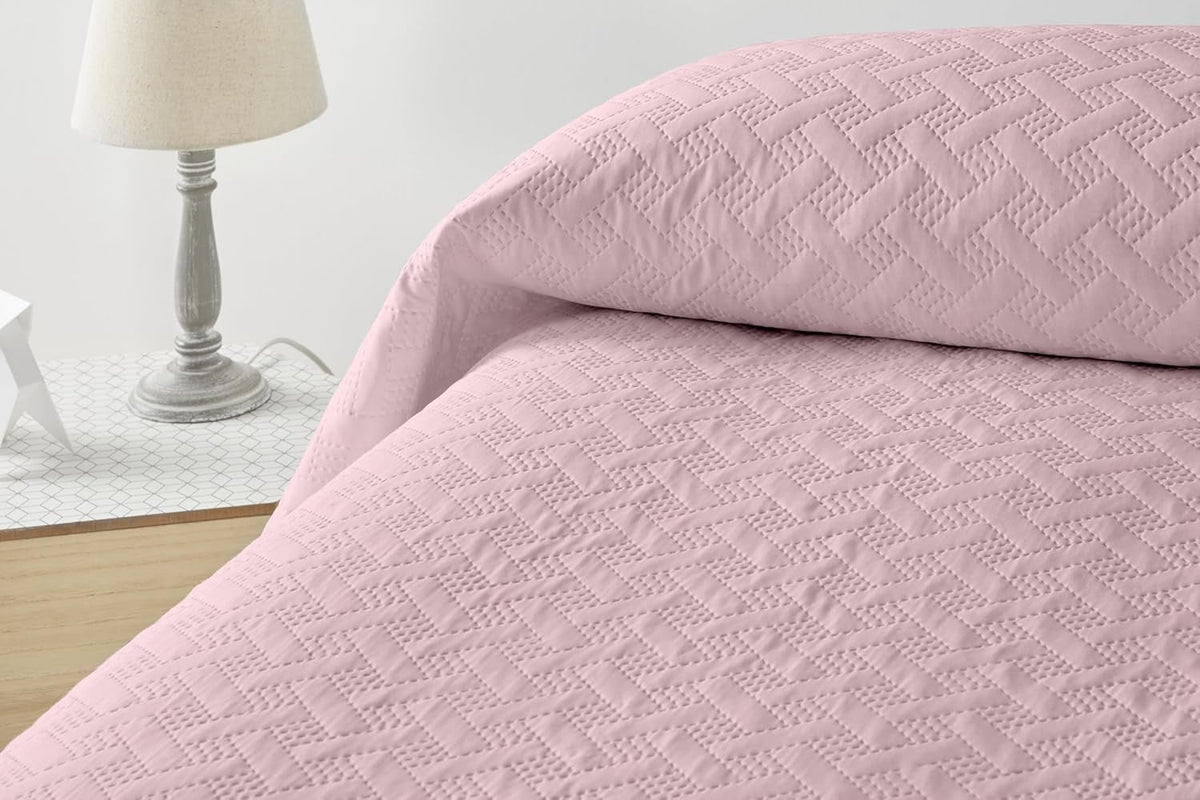 LISO - Cuvertură de pat pentru 105 Cm - Cuvertură de pat Bouti Bed - Primăvară și vară - 200X260 Cm - Roz Paturi si Cuverturi Besuche den Degrees home-Store Roz Pat 105 Cm