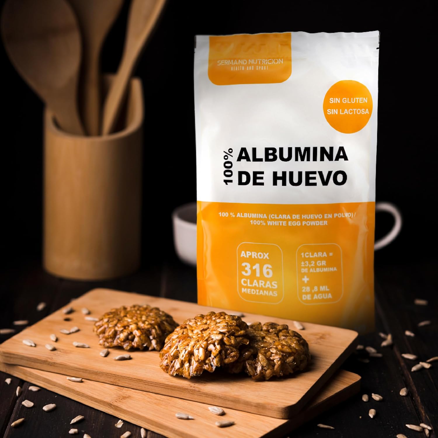 Sermand Nutrition Albumina De Ou 100% Pulbere Fără Gluten Fără Lactoză