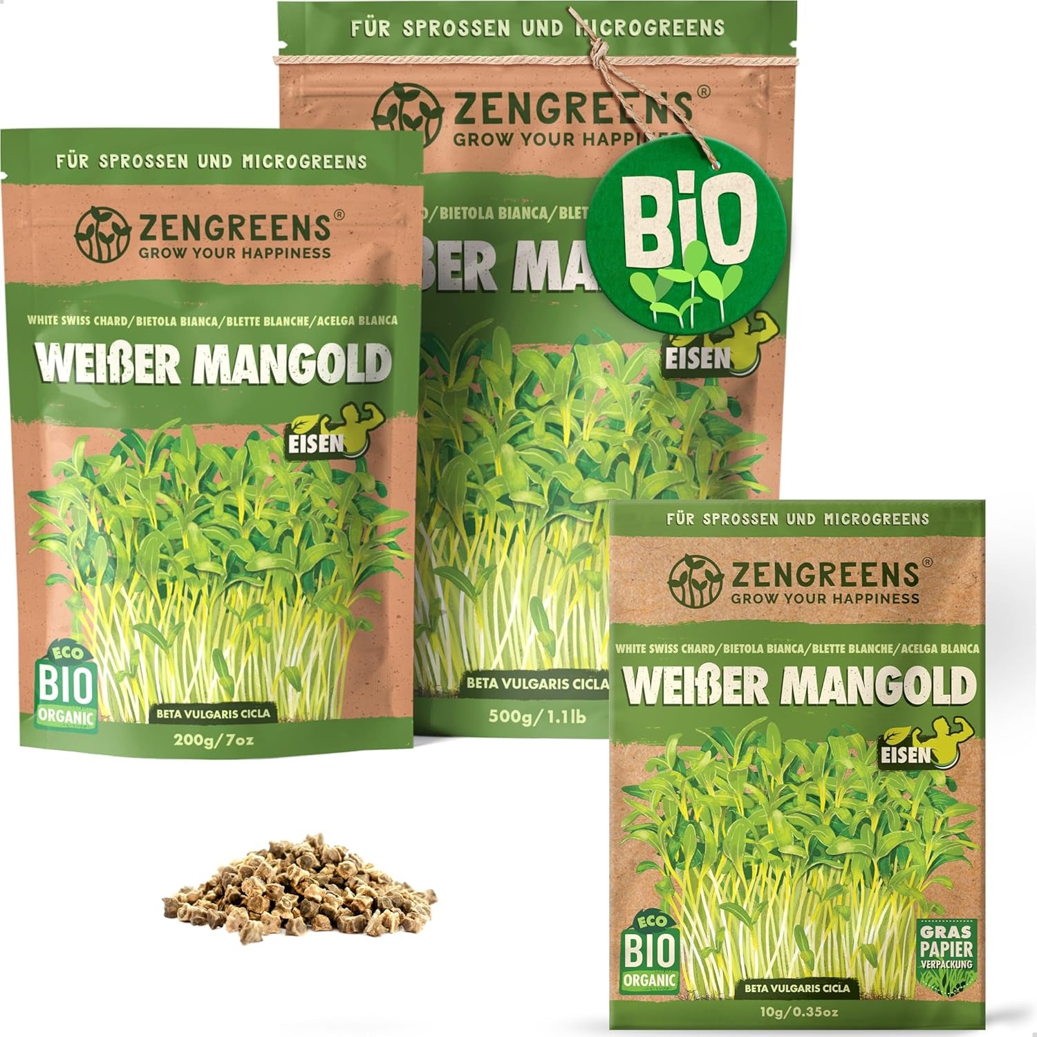 Bio Sonnenblumen Samen - Wähle Zwischen 10G, 200G Und 500G - Sonnenblume Mit Keimrate Von Über 97% - Keimsprossen - Sonnenblumensamen Zum Sprossen Ziehen - Wiederverschließbare Verpackung