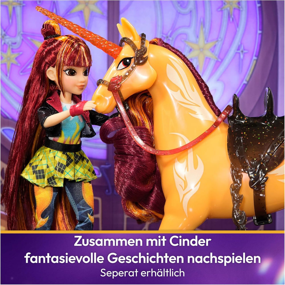 Unicorn Academy Ankleidepuppe Valentina - die Originalpuppe zur beliebten Netflix-Serie, 24 cm groß, mit echtem Haar, abnehmbarer Kleidung und Accessoires, für Kinder ab 4 Jahren