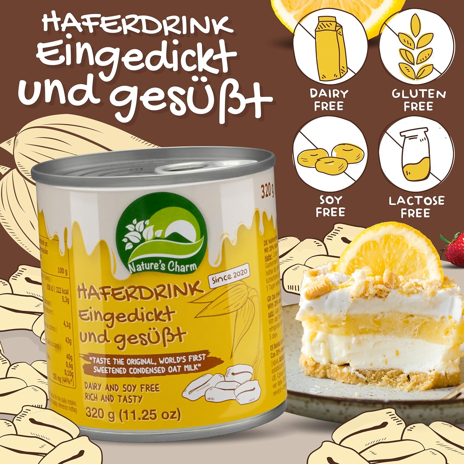 Nature's Charm Lapte De Ovăz Condensat Vegan - Cafea Si Deserturi