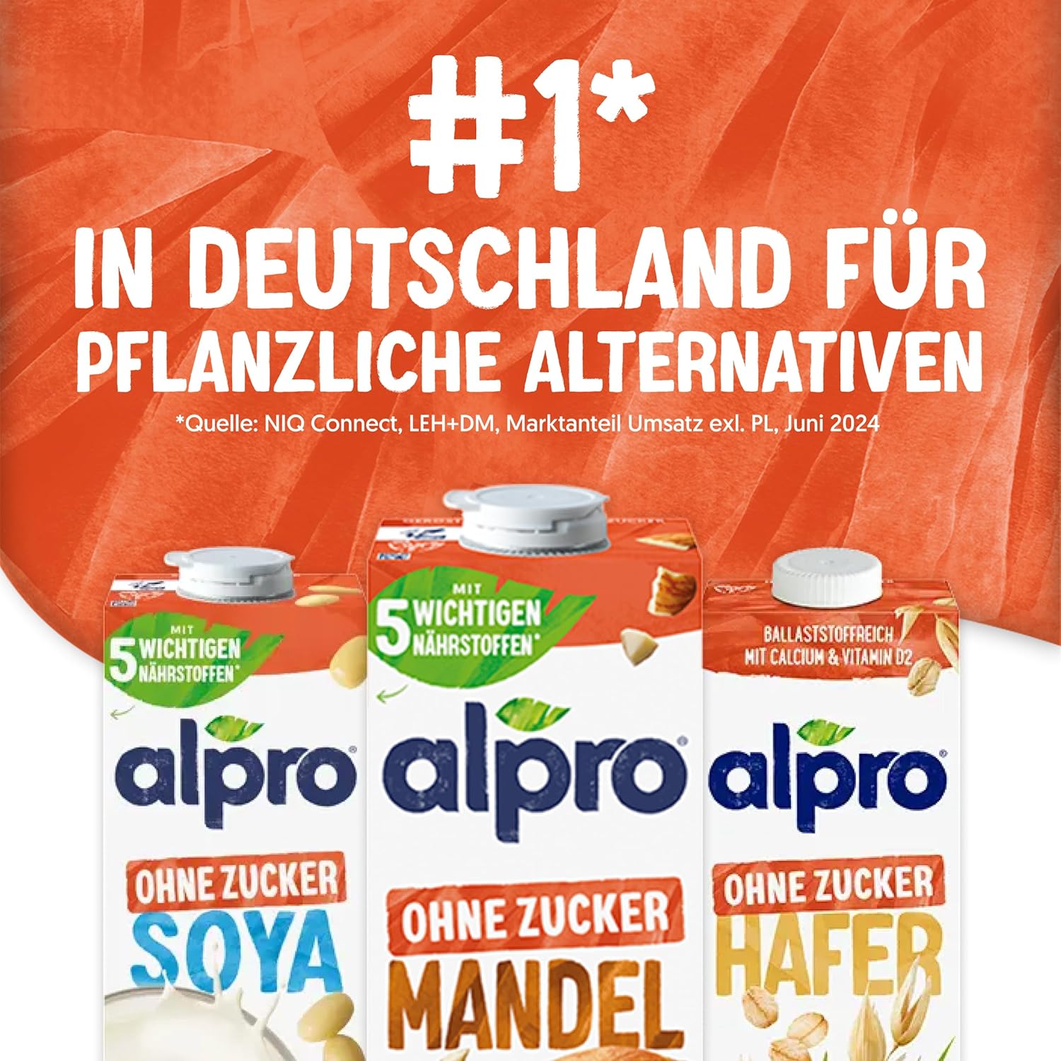 Alpro Mandeldrink Fără Zahăr - Sursă De Calciu Și Vitamine
