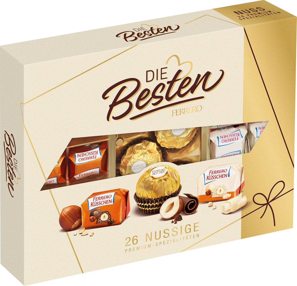 Ferrero The Best Nut Edition - Cadou de Ciocolata pentru El și Ea cu 3 Sortimente Premium
