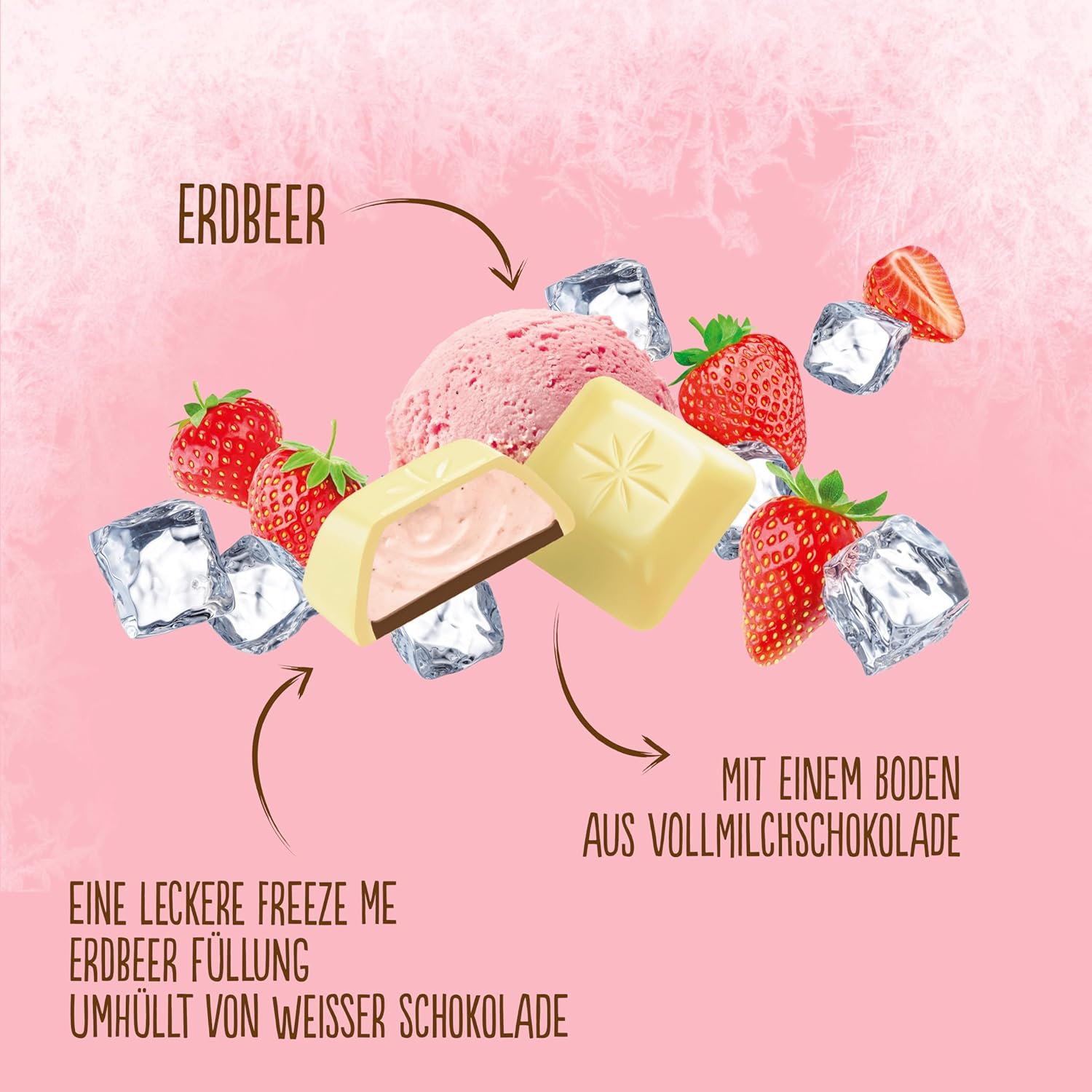 Schogetten Freeze Me Strawberry Ediție Limitată - Ciocolată Înghețată Rece Cu Gust Căpșuni Intens