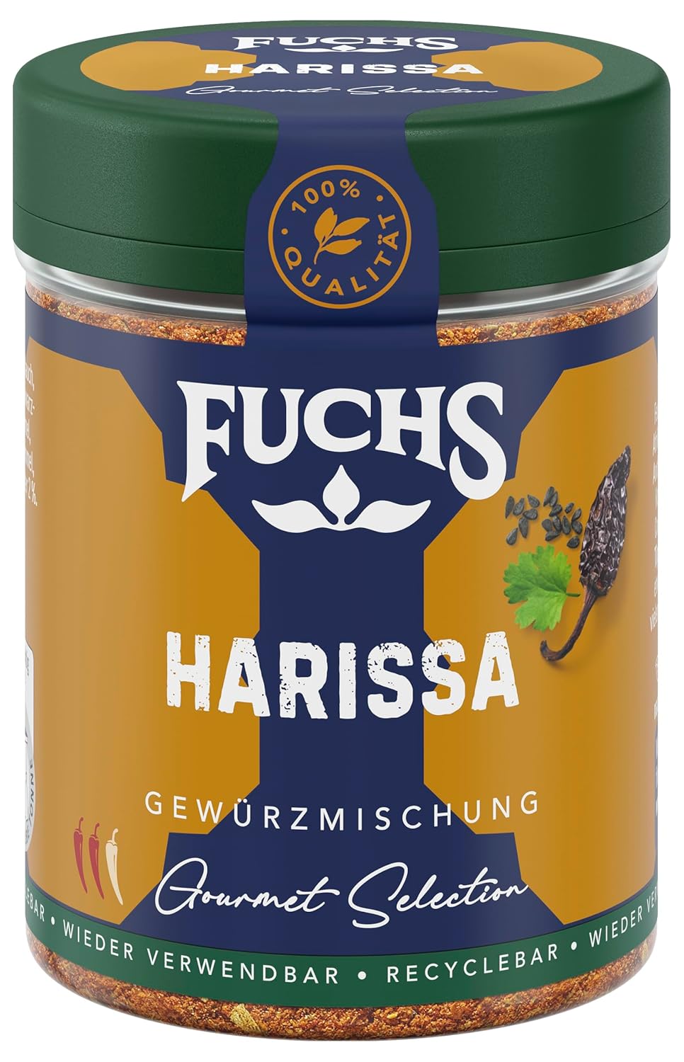 Fuchs Spices Gourmet Selection Middle East/Africa – Mix de condimente pentru couscous și bulgur, mix de condimente reîncărcabil, pentru asezonarea mâncărurilor cu bulgur, vegan, 55 g