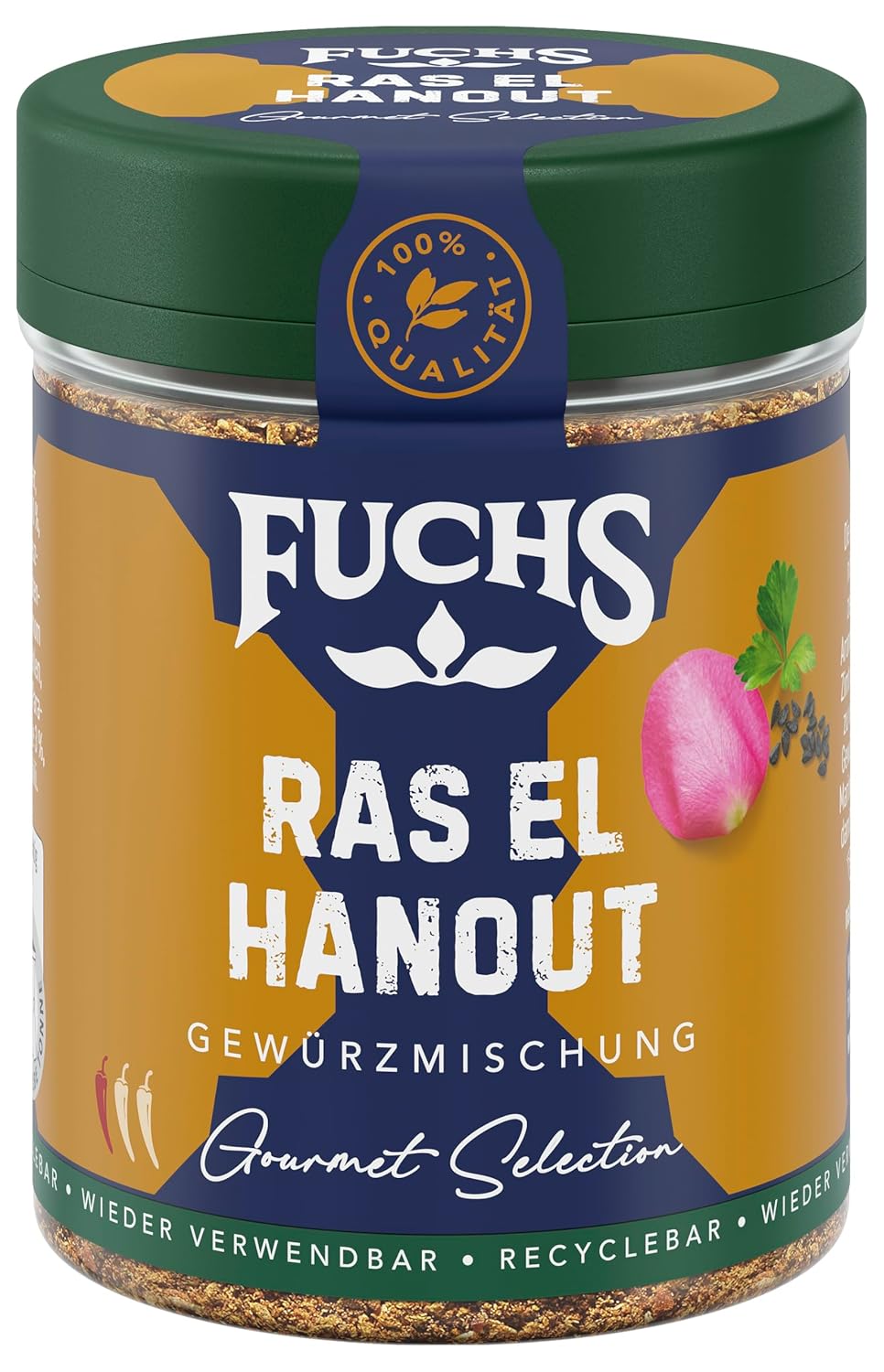 Fuchs Spices Gourmet Selection Middle East/Africa – Mix de condimente pentru couscous și bulgur, mix de condimente reîncărcabil, pentru asezonarea mâncărurilor cu bulgur, vegan, 55 g