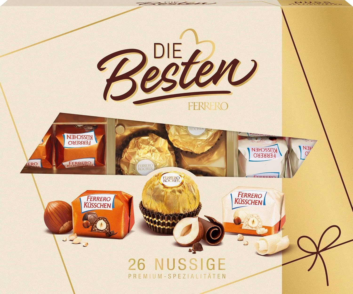 Ferrero The Best Nut Edition - Cadou de Ciocolata pentru El și Ea cu 3 Sortimente Premium