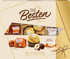 Ferrero The Best Nut Edition - Cadou de Ciocolata pentru El și Ea cu 3 Sortimente Premium