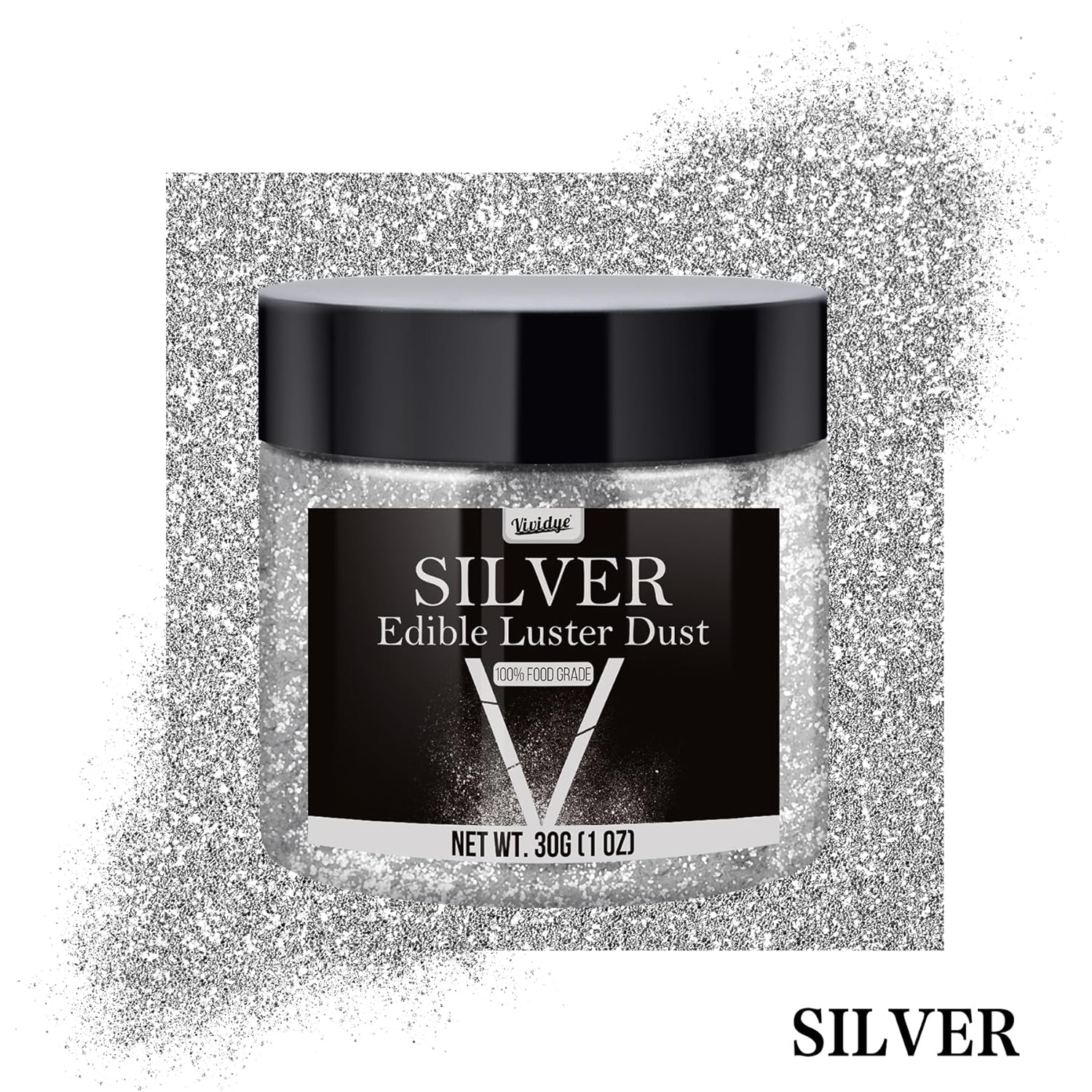 Glitter comestibil, praf, diverse culori, 30 grame Naty Shop