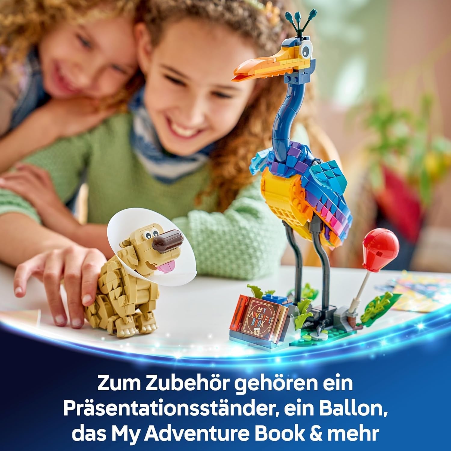 LEGO ǀ Disney and Pixar Kevin und Dug - Spielzeug Golden Retriever Hund & exotischer Vogel - DIY Deko fürs Kinderzimmer - Geburtstagsgeschenk für Mädchen ab 9 Jahren & Fans des Films Oben - 43290