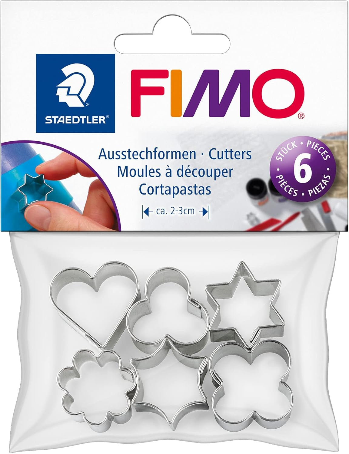 Forme metalice pentru biscuiți STAEDTLER, 6 bucăți