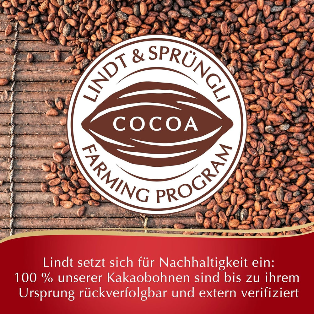 Lindt Ciocolată LINDOR, Vitrină de Tejghea | 1718 g | Aprox. 138 trufe în varietățile Lapte, Neagră 70%, Seminegră, Stracciatella, Albă, Fistic | Set Cadou Ciocolată | Cadou Ciocolată | Pachet Vrac