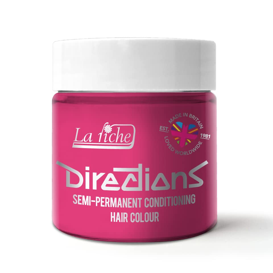 Culoare de păr semipermanentă Directions 88ml - Fluorescent Orange Vopsea pentru par Naty Shop Garoafa roz 100 Ml (1 pachet)
