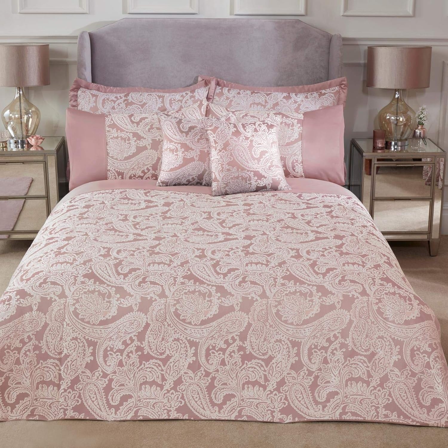 Plapumă Duchess pentru pat king-size, 100% poliester, de culoare crem Paturi si Cuverturi Emma Barclay Blush roz Pat de o persoană