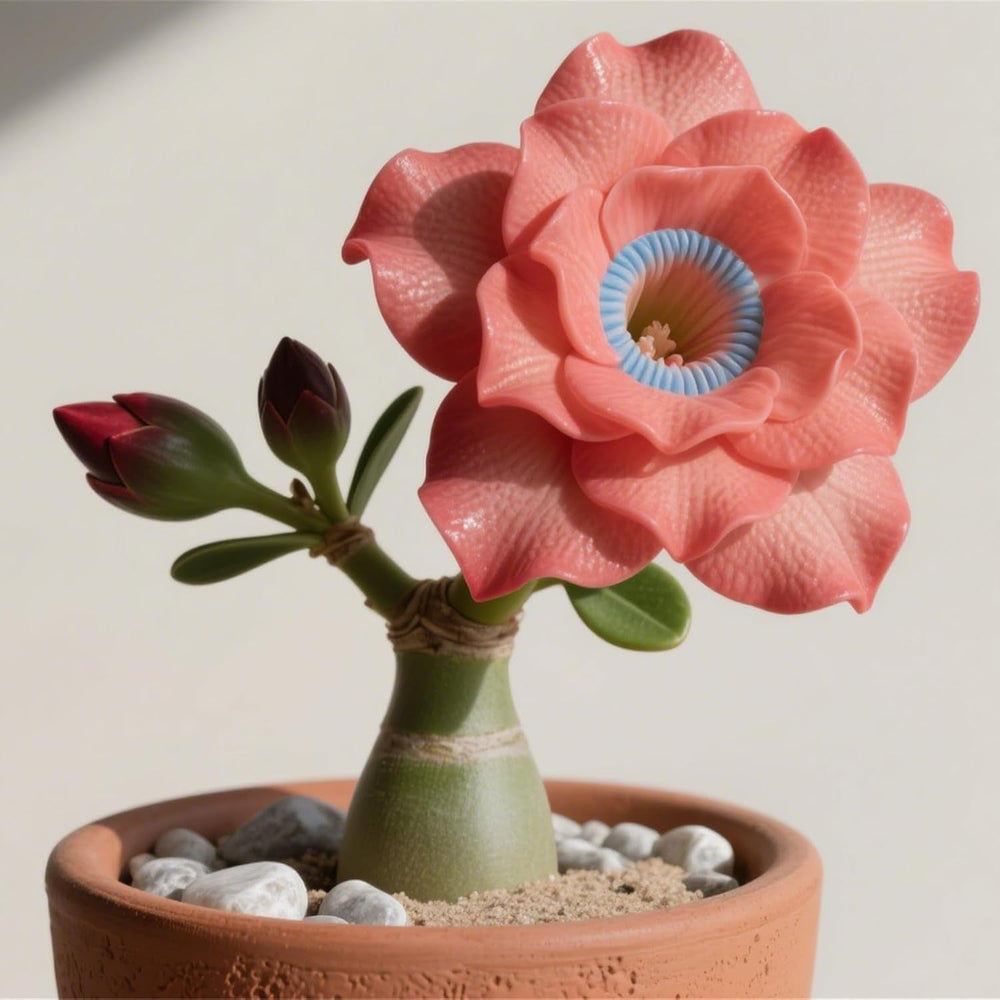 Winterhart pflanzen, Gift, Mysteriöse magische Glühbirne,Lebende Pflanzen,Mehrjährige Blumenzwiebel ist winterhart,Blumenzwiebel Mix-2Wüstenrose knollen-C