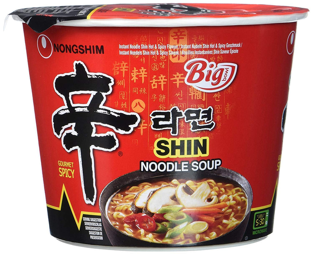NONGSHIM - Tăiței instant Soon Veggie Ramyun - 6 x 112 g - Pachet multiplu