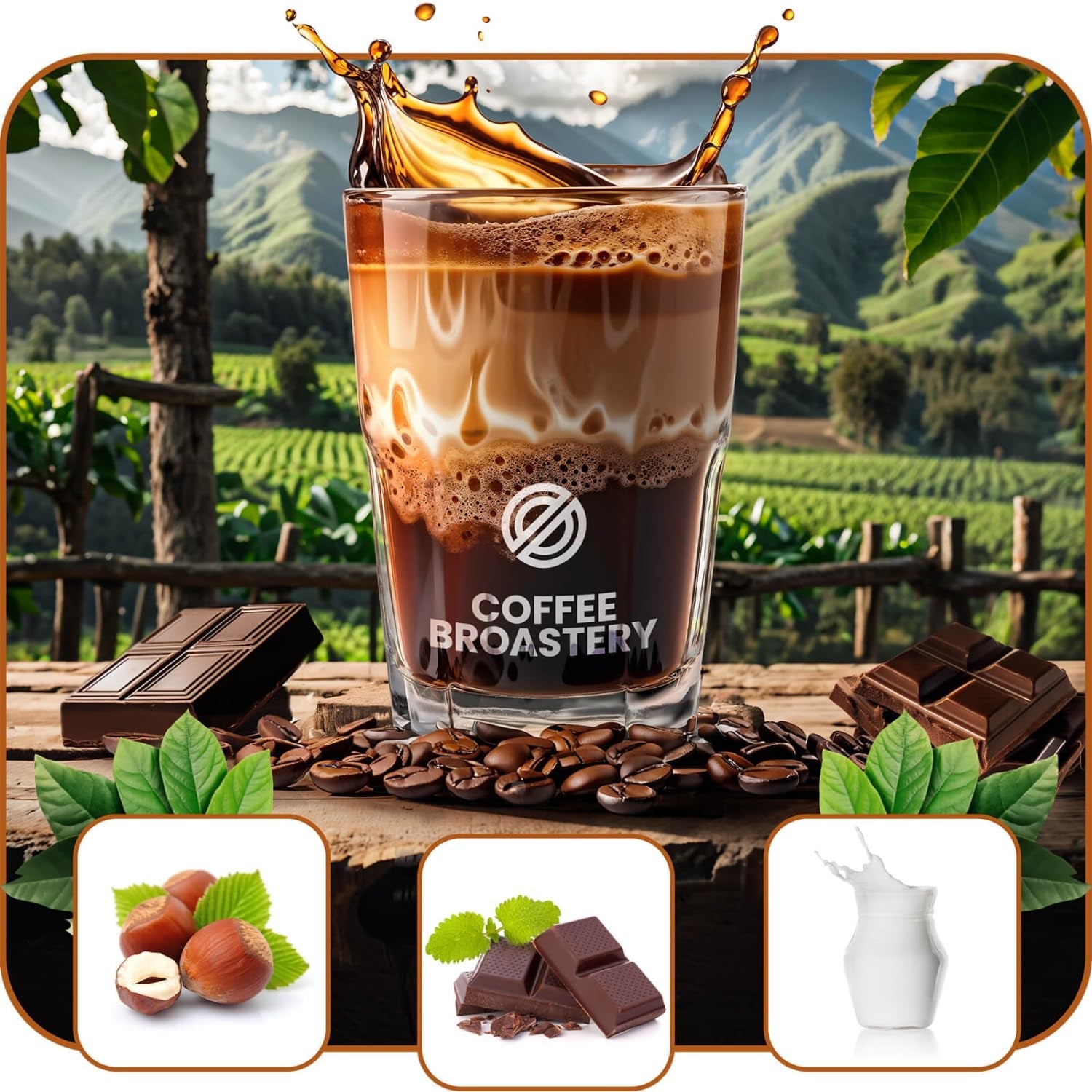 Set boabe de cafea 2x1kg 2000g | Brazil Mogiana | Cafea braziliană | Cafea specială | Proaspăt prăjită | Prăjitor artizanal de cafea