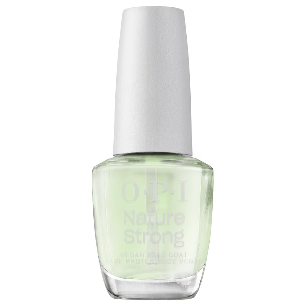OPI Nature Strong Base & Top Coat – formulă vegană cu ingrediente naturale – bază și top coat inspirate din îngrijirea pielii pentru unghii cu aspect sănătos instantaneu