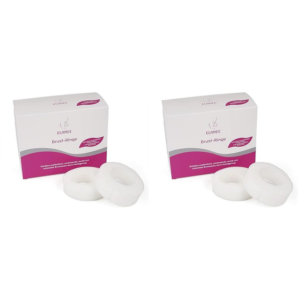 ELANEE Brust-Ringe, Schutz Der Brustwarze Bh-Kontakt Durch Hohllagerung, Ideal Bei Wunden, Entzündeten Brustwarzen Durch Stillen, 10 Stück (222-00) Accesorii Hrana si Alaptare Bebe Naty Shop 10 Stück (2Er Pack)