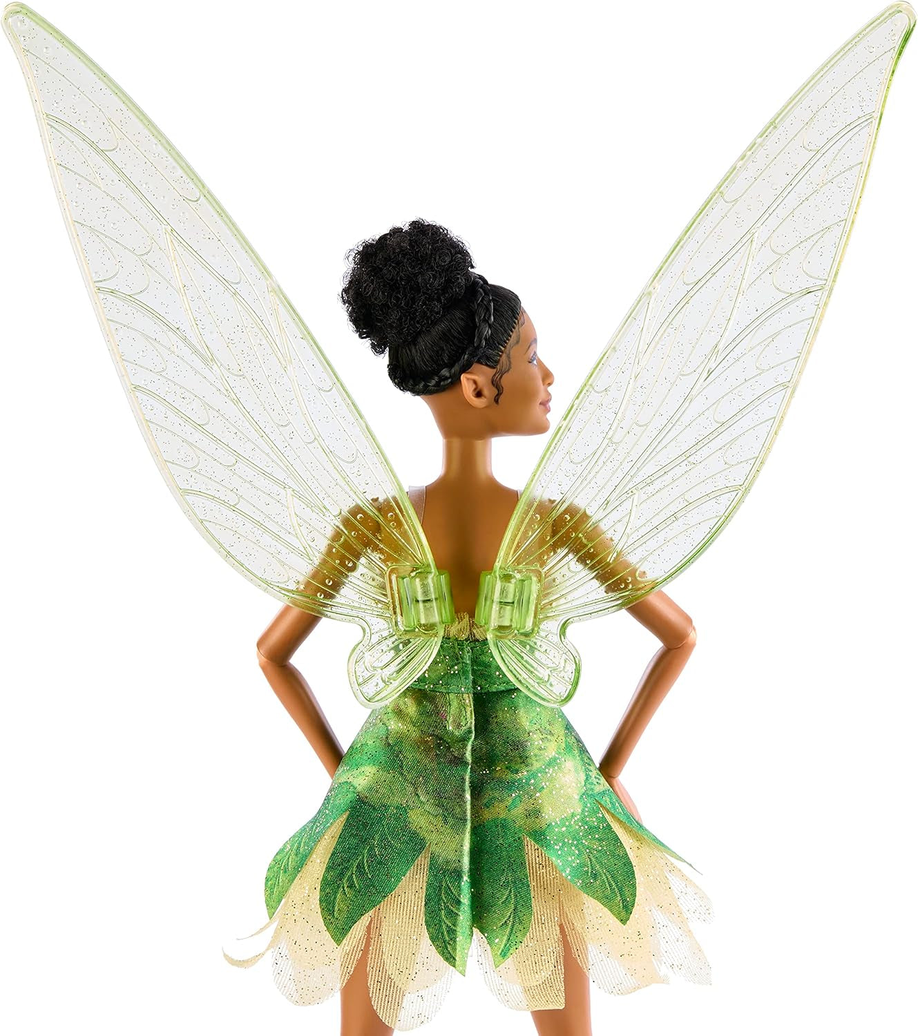 DISNEY Peter Pan & Wendy Tinker Bell Feenpuppe mit beweglichen Flügeln und grünem Kleid, inspiriert vom Film, Geschenk für Kinder zum Nachspielen von Szenen oder eigenen Abenteuern, HNY37