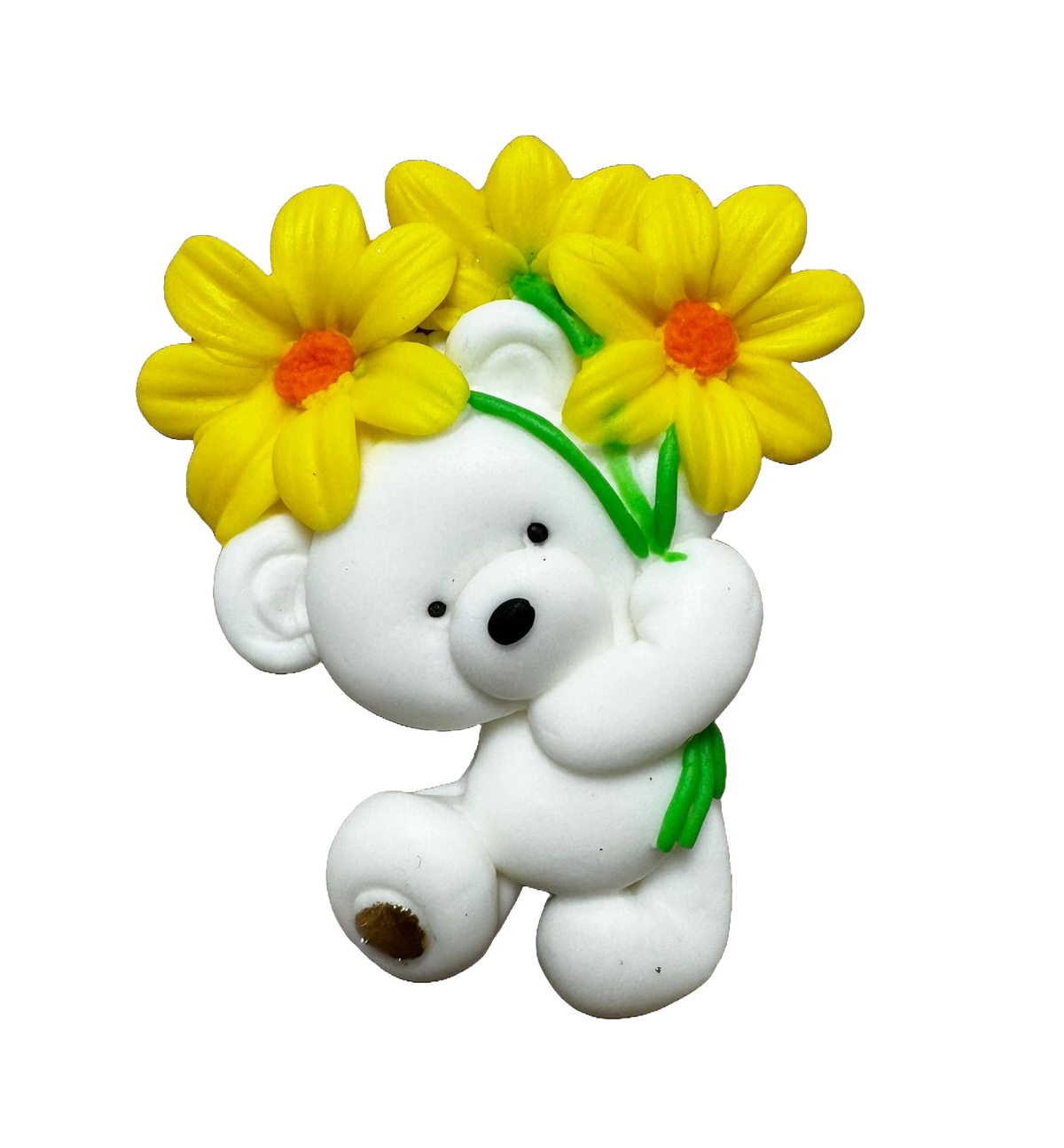 Decoratiune comestibila din zahar, Ursulet Decoratiuni din Pasta de Zahar Naty Shop