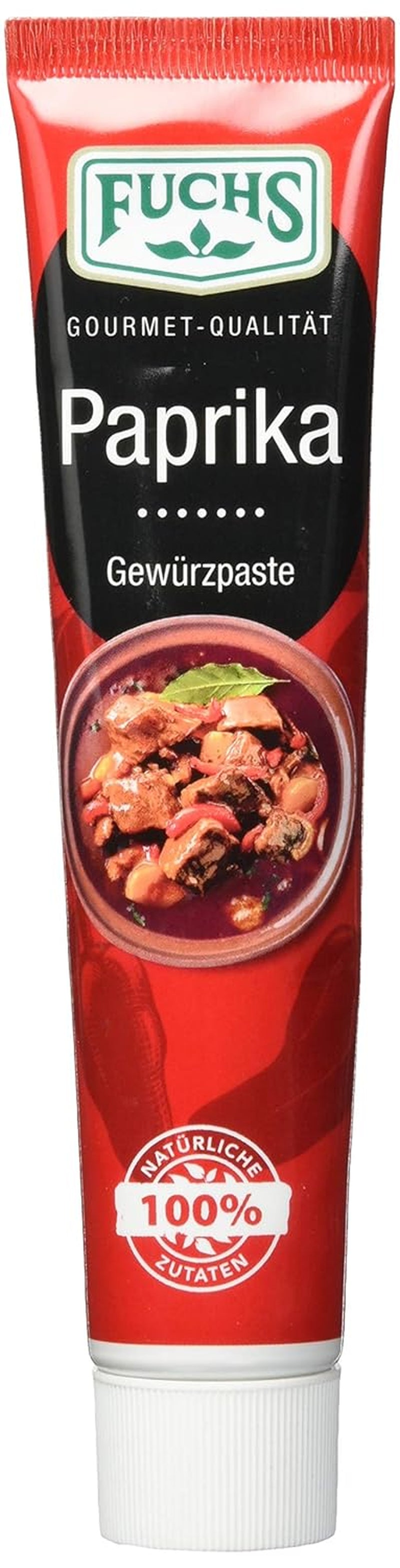 Fuchs Gewürze – Paprika Gewürzpaste, vollmundig pikantes Aroma, Paste zum Würzen von Soßen, Fleisch-Gerichten oder Suppen jeglicher Länder-Küchen, 60 g