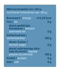 Nosugarsugar Erythrit Puder Streudose - Puderzuckerersatz Kalorienfrei, 19Er Pack (19 X 250 G) Indulcitori Naty Shop