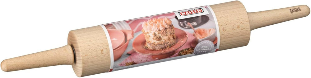 Sucitor original Kaiser Classic 47 x 6,5 cm, rolă pentru aluat, sucitor, lemn de fag, rulment de alunecare lină, suprafață largă de rulare, bej