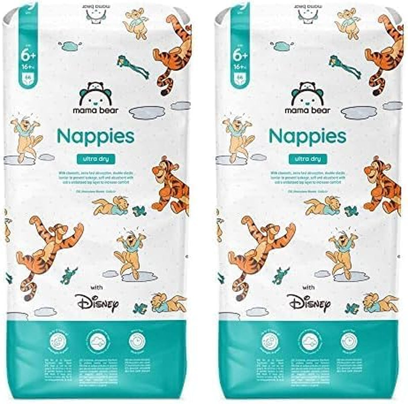 Marcă Amazon: Scutece Mama Bear Disney Ultra Dry, mărimea 3 (4-9 kg) - Cutie lunară, alb, 172 bucăți (2 pachete a câte 86)