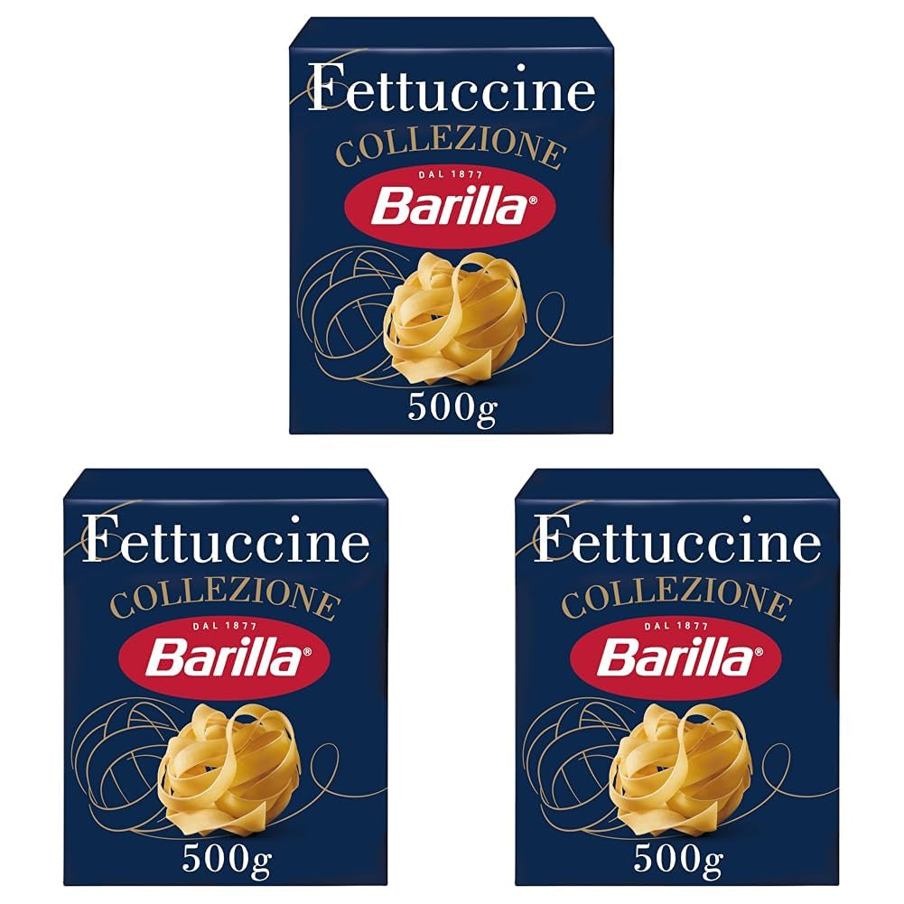 Paste Barilla Collezione Fettuccine, (1 x 500 g) (Pachet de 3)