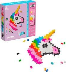 Plus-Plus 9603929, Geniales Konstruktionsspielzeug, Puzzle Einhorn, Kreativ-Bausteine, 250 Teile