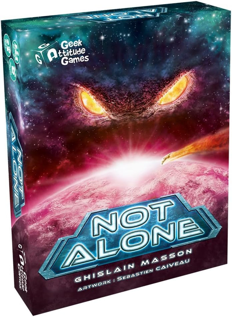 Asmodee Not Alone - Negru: Joc de strategie: Supraviețuire în spațiu - Joc de societate - Pentru 2 până la 7 jucători - Vârste 10+