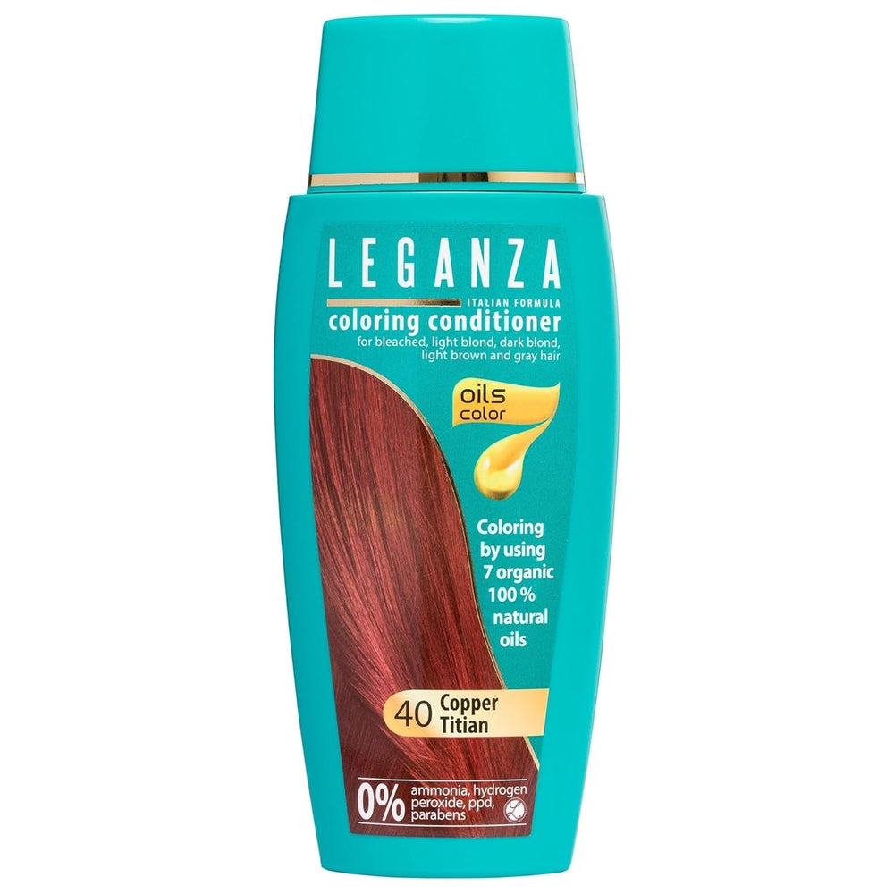 Leganza Natural Balm Hair Dye Colour 71 Café Latte | Vopsea de păr fără amoniac | Îmbogățită cu 7 uleiuri naturale | 150 ml Vopsea pentru par Naty Shop 40 Cupru Titian