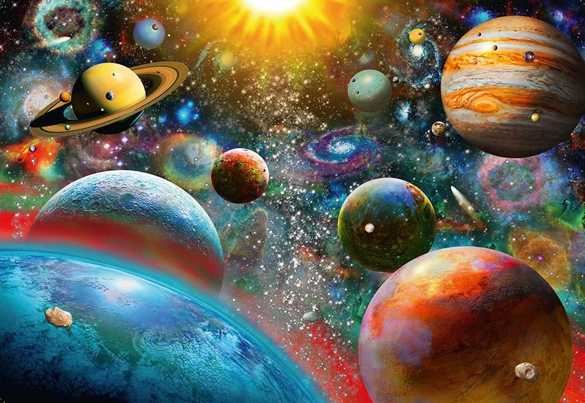 Ravensburger Puzzle 19858 - Planete - Puzzle de 1000 de piese pentru adulți și copii de la 14 ani, puzzle cu motiv spațial Puzzle Naty Shop Versiune veche