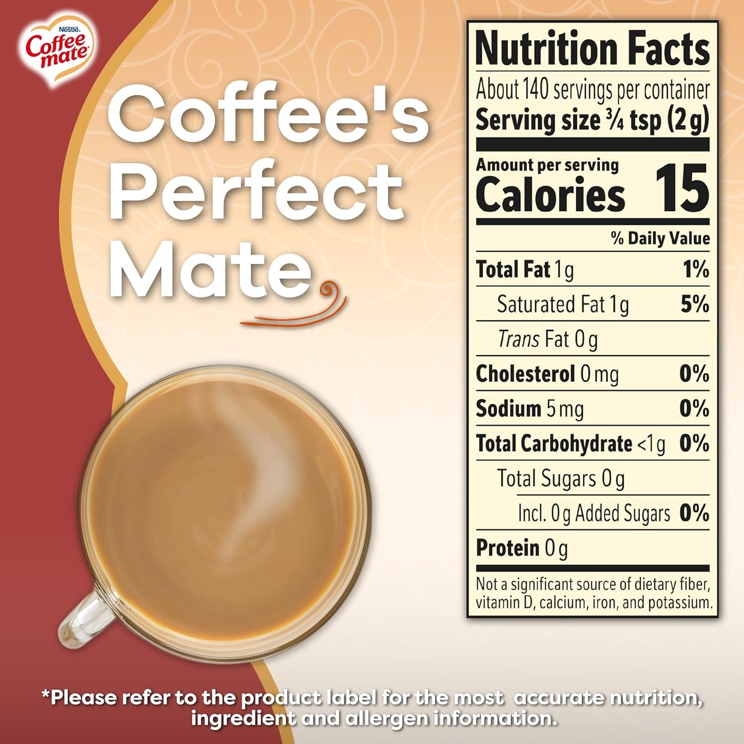 Coffee-Mate Vanilla Caramel, Sugar-Free Powdered Coffee Creamer, Kaffeesahne Pulver - Vanille Karamell - OHNE ZUCKER! aus USA