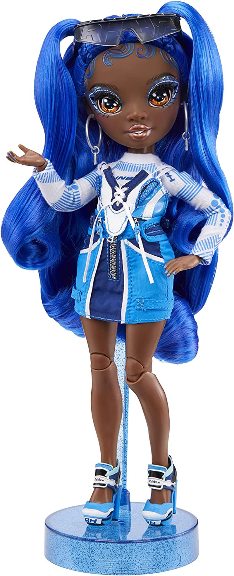 Rainbow High Modepuppe - Coco Vanderbalt - Kobaltblaue Puppe - Inkl. 2 Mix & Match Designer-Outfits und Accessoires - Für Sammler und Kinder von 6-12 Jahren