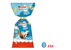 Kinder Mini Eggs Milk | 85g – Ouă delicioase de ciocolată pentru Paște – Dulciuri de Paște – Umplutură fină de lapte acoperită cu ciocolată cu lapte – Perfecte pentru coșul de Paște – De împărțit