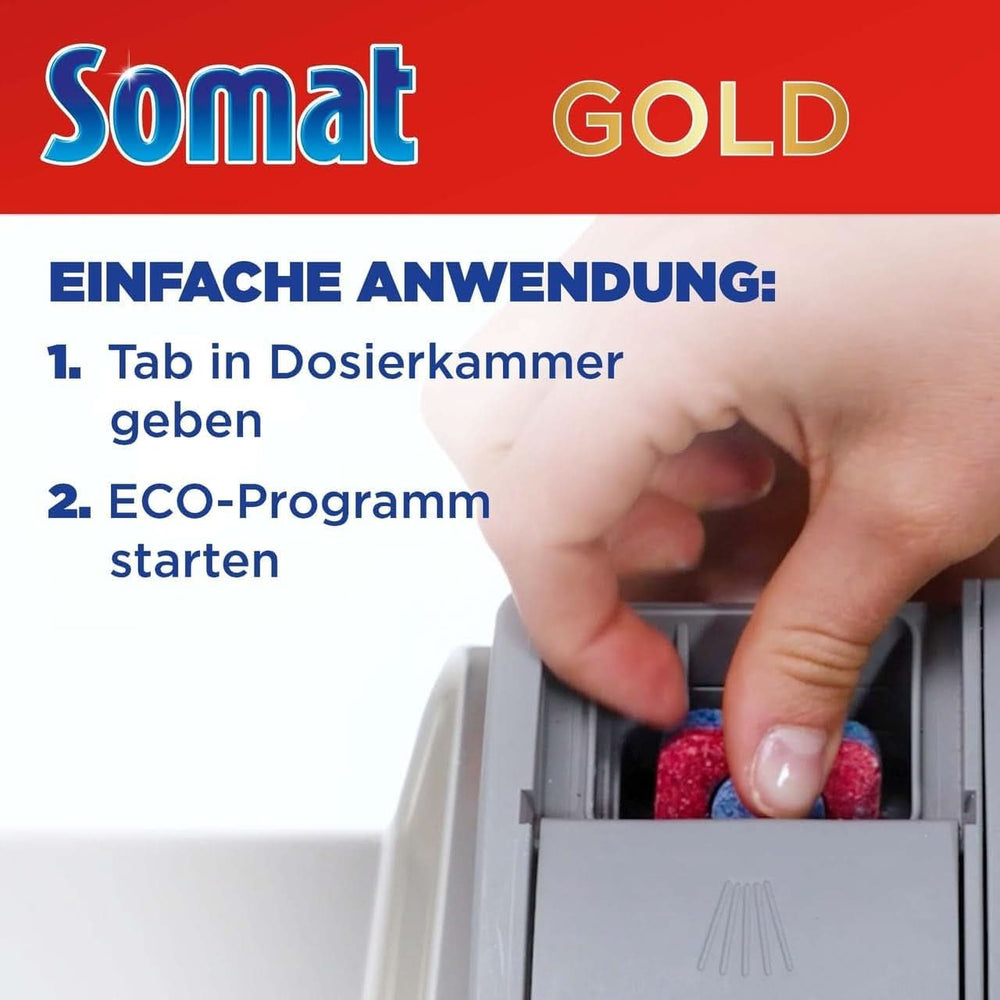 Somat Gold file pentru mașina de spălat vase (105 file) Detergenti Bucatarie Naty Shop
