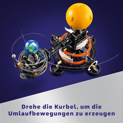 LEGO Technic Sonne Erde Mond Modell Spielset, Geschenk für Kinder ab 10 Jahren, Weltraum Spielzeug zur Darstellung des Sonnensystems, lässt Jungen und Mädchen fantasievoll Spielen 42179