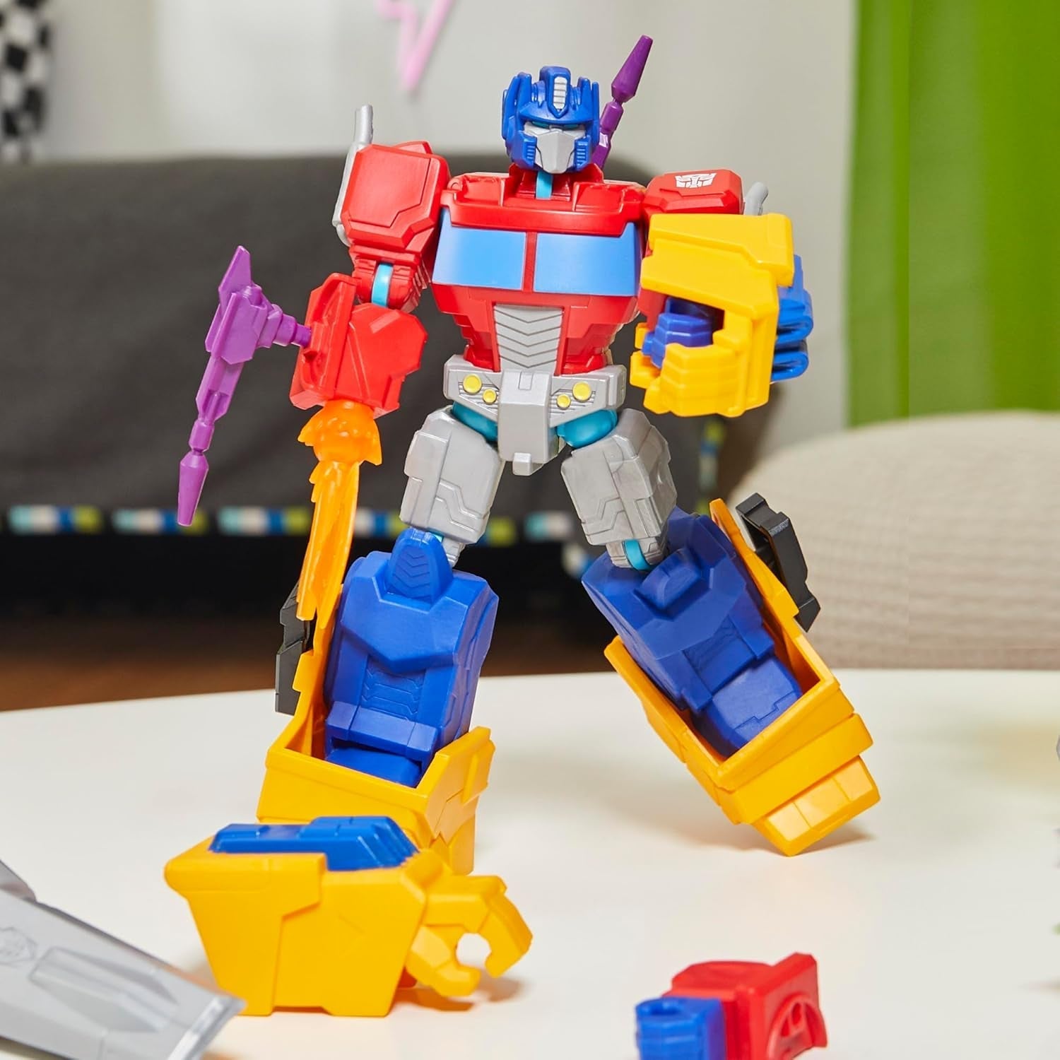 Transformers Mixmashers Optimus Prime Personalizabil Deluxe Action Figure & Accesorii Action figures Naty Shop