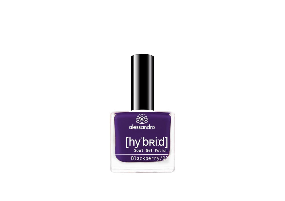 Oja HYBRID alessandro Rouge Noir - Roșu închis-Negru - Unghii perfecte în doar 3 pași, fără LED - rezistă până la 10 zile! 8 ml
