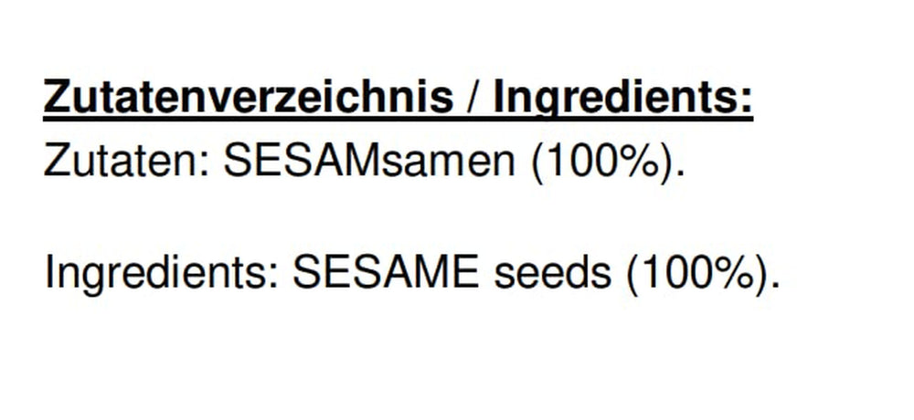 Cock Sesamsaat, schwarz (1 x 454 g)