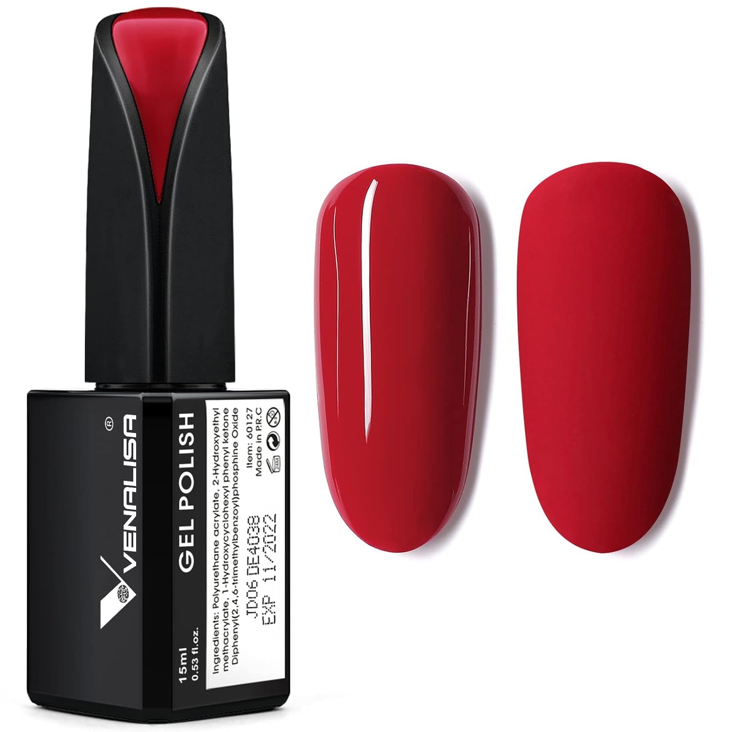 VENALISA Oja UV Coral Orange 15ml Oja Gel Pentru Lampa UV De Unghii Transparent Coral Orange Oja Gel Modele De Unghii Pentru Design De Unghii DIY
