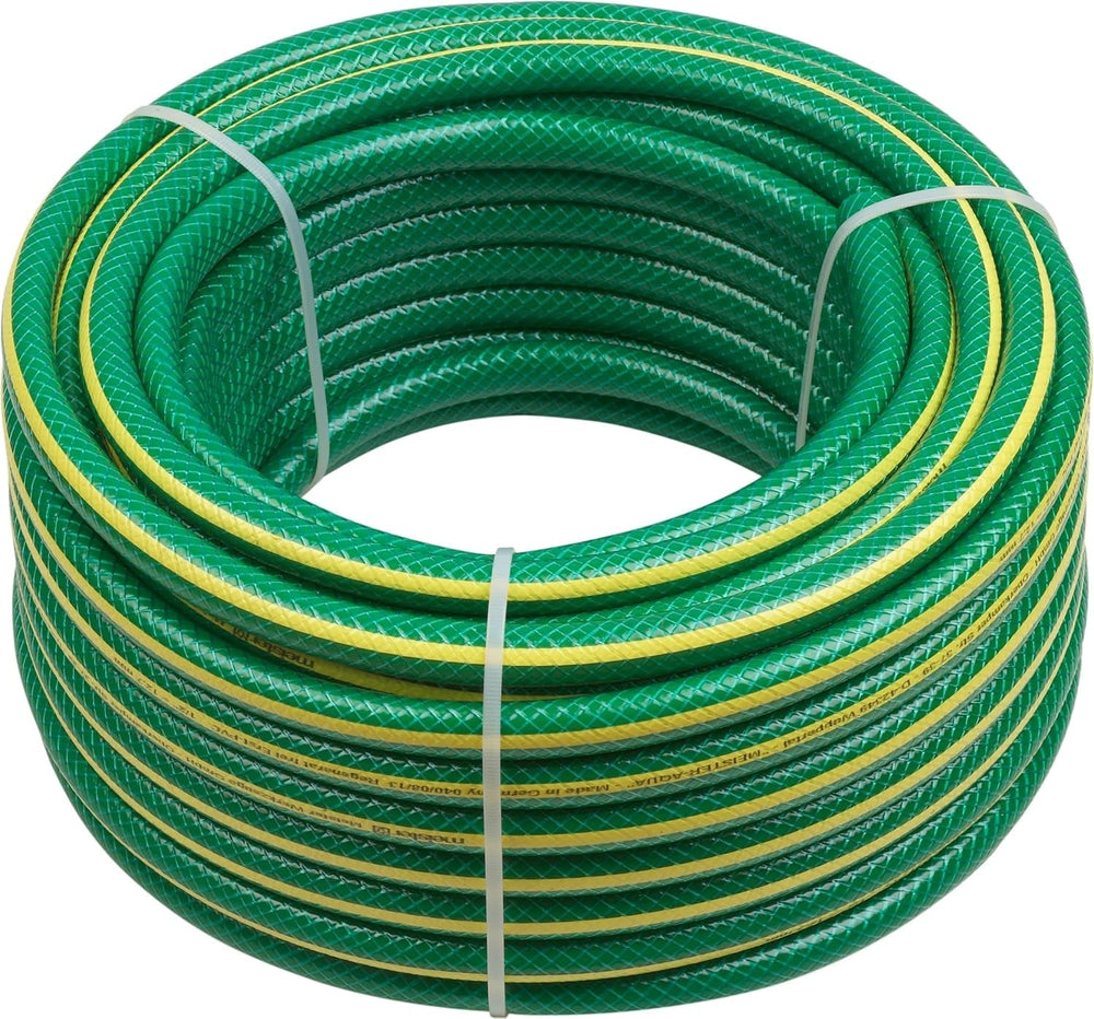 Furtun de grădină Meister țesut încrucișat, 12,7 mm (1/2 inch) - Lungime 30 m - Pentru udarea suprafețelor mici - Rezistent la strivire și abraziune - Rezistent la UV, Furtun de grădină din PVC virgin, Furtun de apă, 9930260