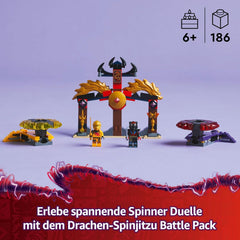 LEGO NINJAGO Drachen-Spinjitzu Battle Pack mit 2 Minifiguren - Ninja Spielzeug mit Spinner für Jungen und Mädchen ab 6 Jahren - Geschenkidee für Fans der TV-Serie Aufstieg der Drachen 71826