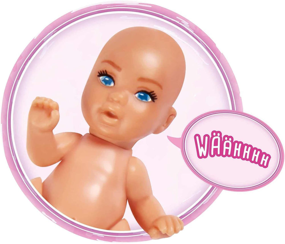 Simba 105733480 - Steffi Love Baby Bliss, Păpușă însărcinată cu bebeluș și sunete grozave, accesorii pentru bebeluși și marsupiu