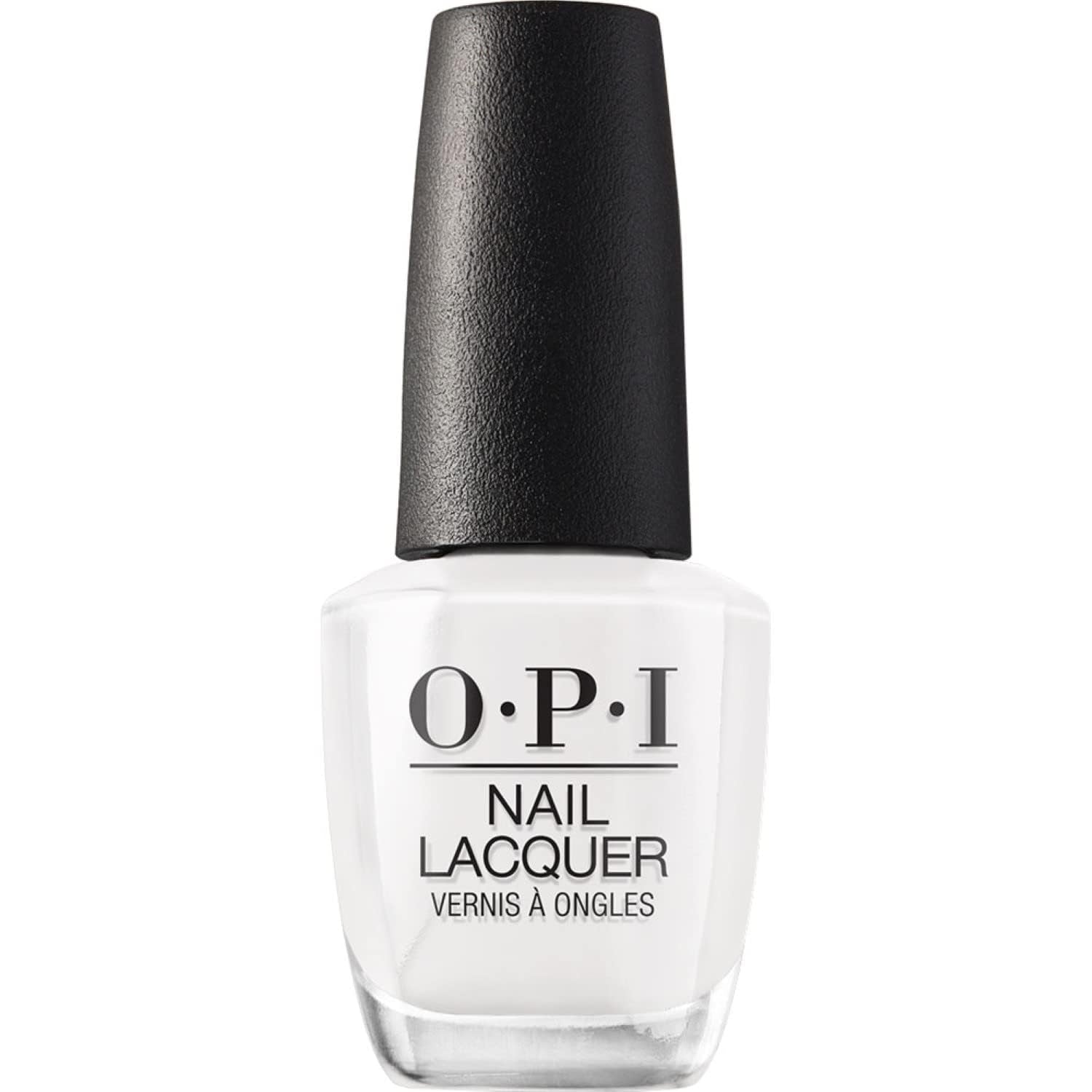 Oja OPI Nail Lacquer White Shades – Oja cu uscare rapidă, rezistentă la ciobire și de lungă durată – durează până la 7 zile – cu pensulă ProWide extra-lată